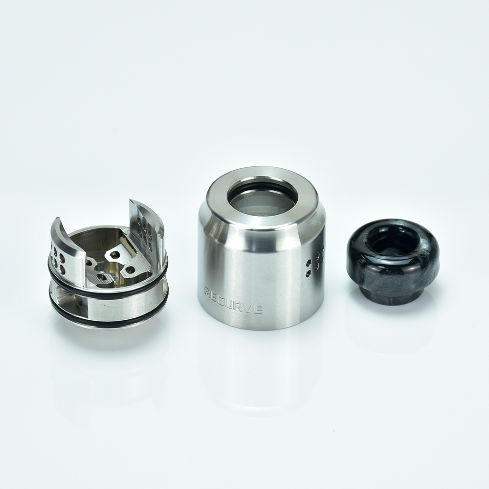 Recurve RDA 24mm rebuildable V - đánh giá và giá Rda Atomizer Deck