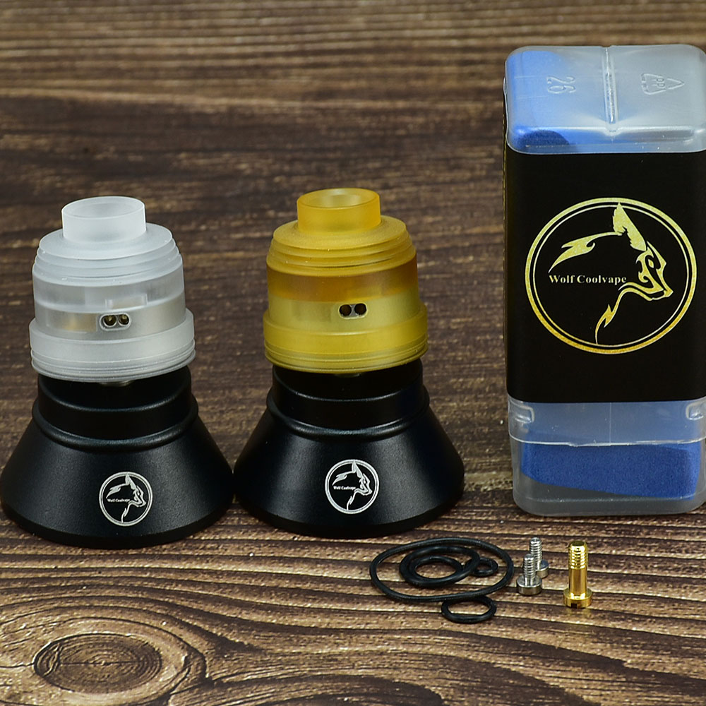 Wolfcoolvape Hussar V2 RDA Tan - đánh giá và giá Rda Atomizer Deck