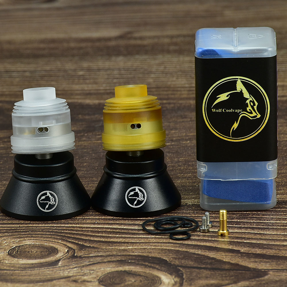 Wolfcoolvape Hussar V2 RDA Tan - đánh giá và giá Rda Atomizer Deck